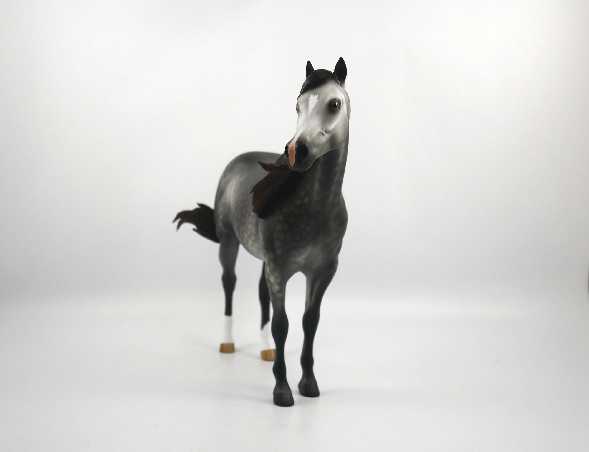 Potsie-OOAK Dapple Grey ISH  Painted by Sheryl Leisure 1/20