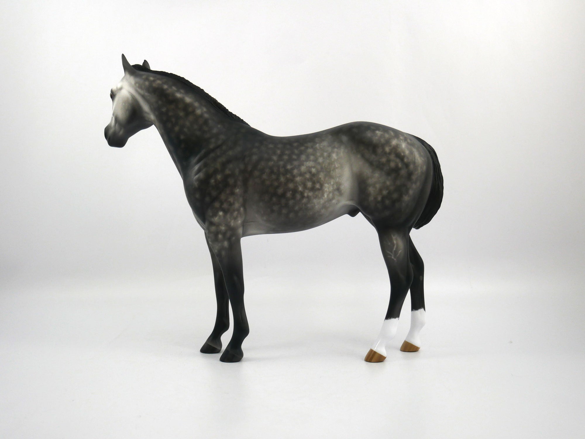 Potsie-OOAK Dapple Grey ISH  Painted by Sheryl Leisure 1/20