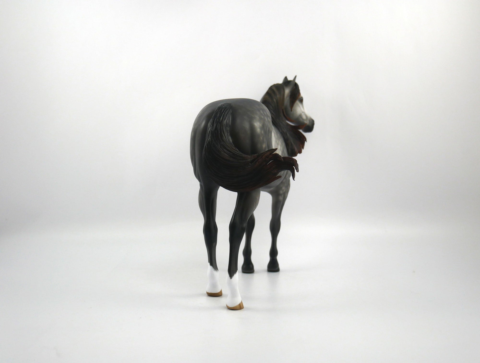 Potsie-OOAK Dapple Grey ISH  Painted by Sheryl Leisure 1/20