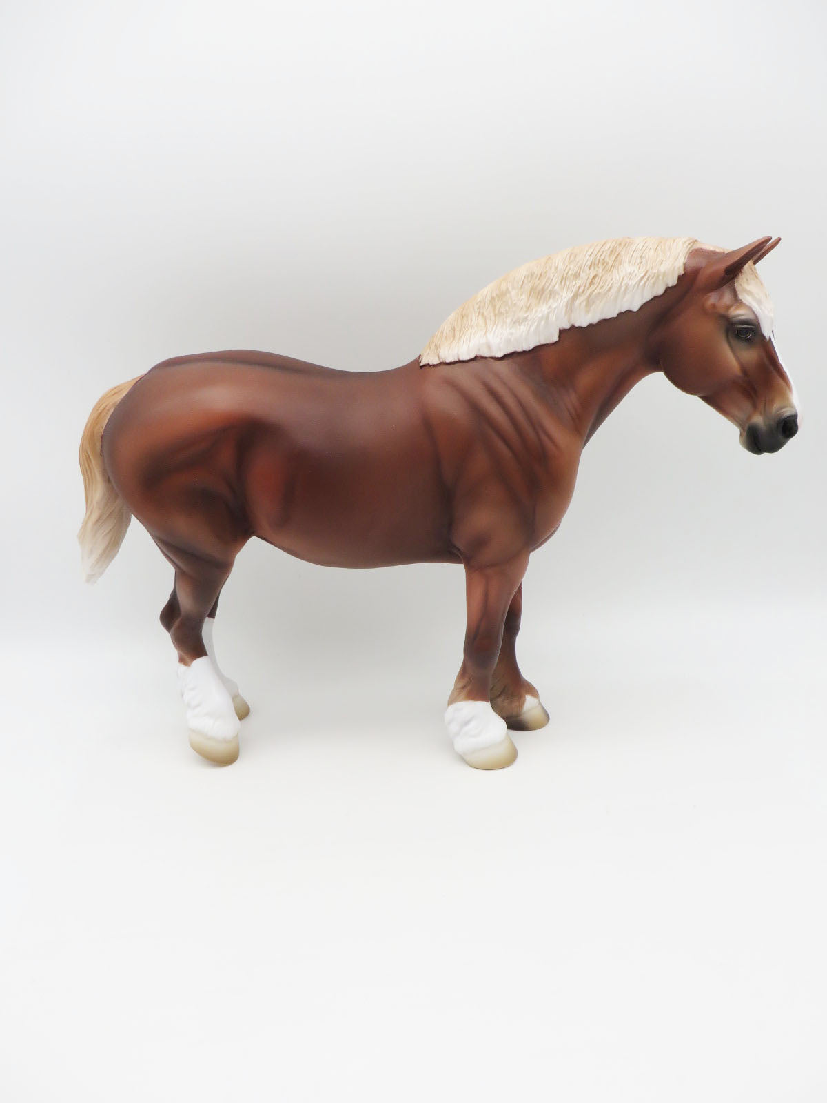 Pumpkin - OOAK - Flaxen Chestnut Heavy Draft Mare Painted By Ashley Palmer - MM22