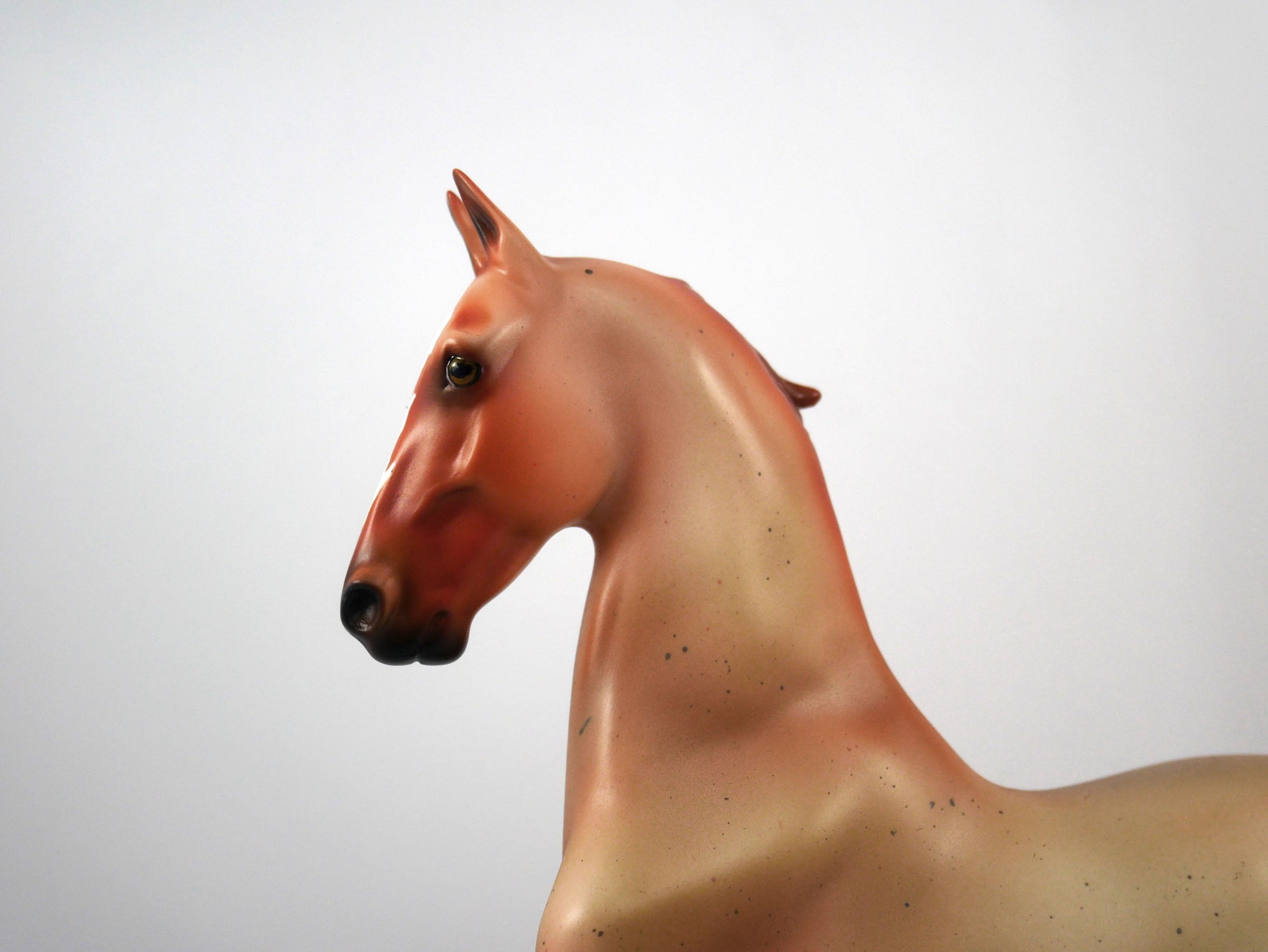 Pumpkin-OOAK Red Roan Saddlebred  Model Horse 1/20/21
