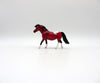 Punainen-OOAK Pony Chip Precious Stone Painted By Ellen Robbins EQ 2021