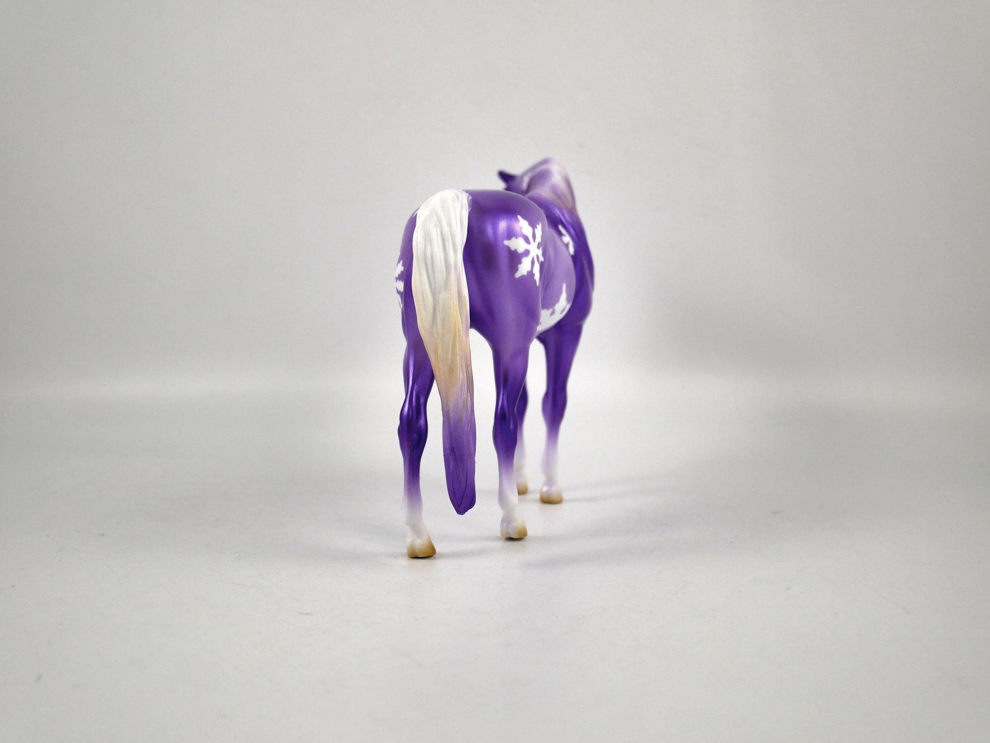 PURPLE FROST-OOAK SNOWFLAKE DECORATOR  PEBBLES ARABIAN BY ELLEN ROBBINS 12/22/20