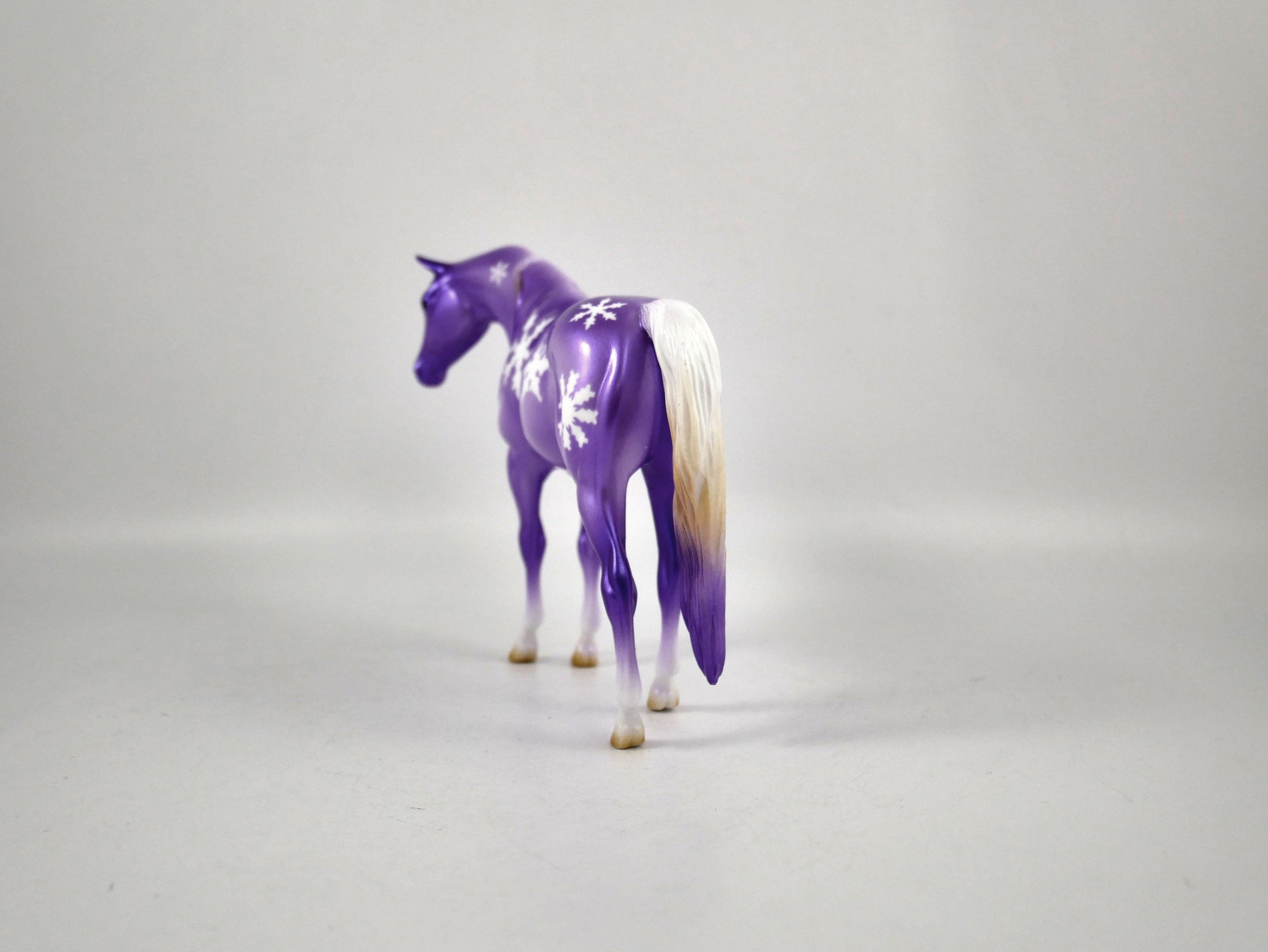 PURPLE FROST-OOAK SNOWFLAKE DECORATOR  PEBBLES ARABIAN BY ELLEN ROBBINS 12/22/20