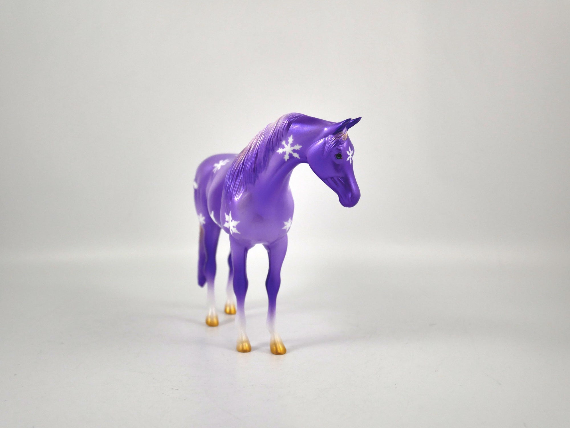 PURPLE FROST-OOAK SNOWFLAKE DECORATOR  PEBBLES ARABIAN BY ELLEN ROBBINS 12/22/20