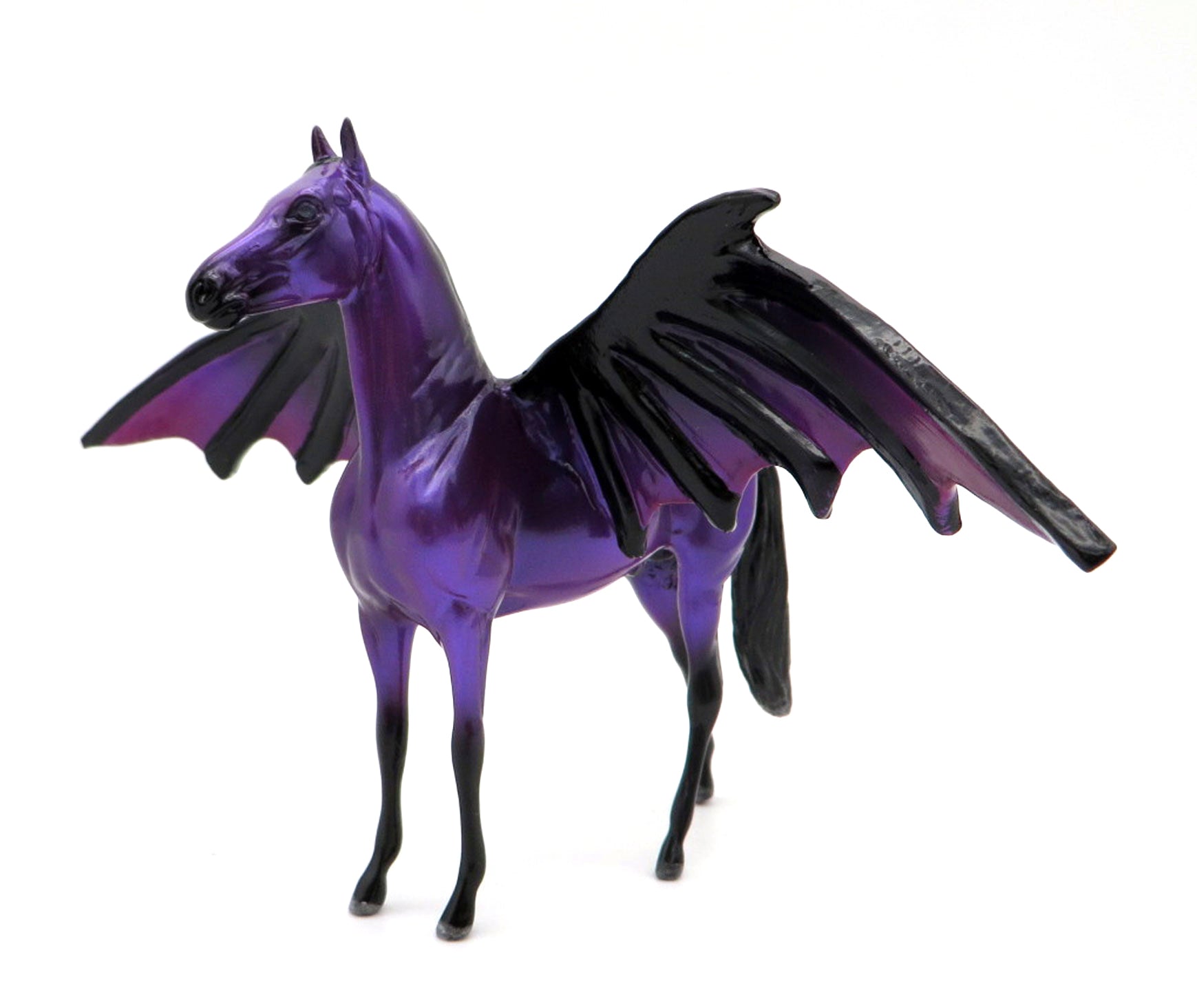 Purple People Eater OOAK Morgan Bat Chip Painted By Ellen MM 21