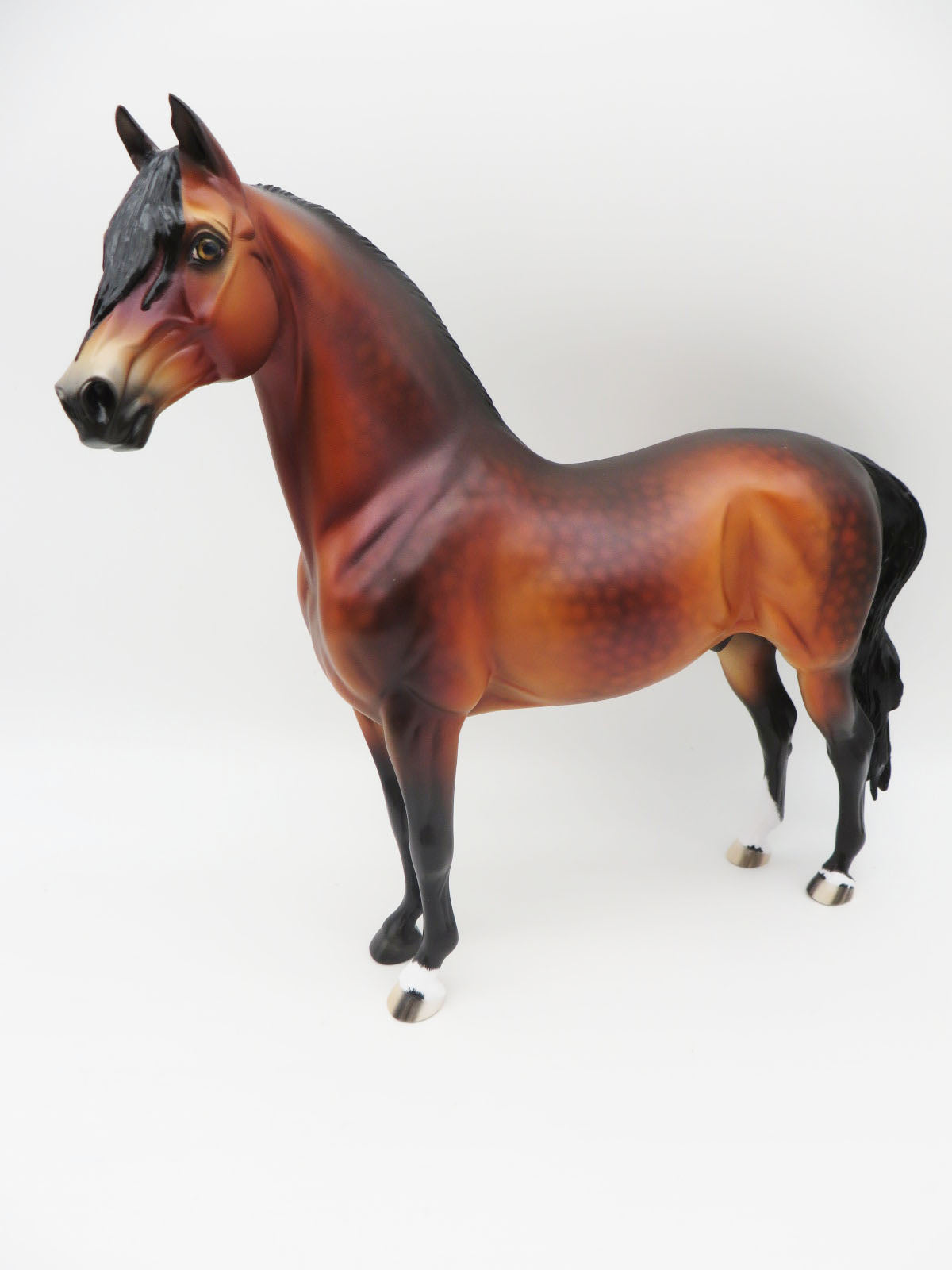 Pyre - OOAK - BEST OFFER -Dappled Sooty Bay Morgan - Painted By Ellen Robbins - MM22