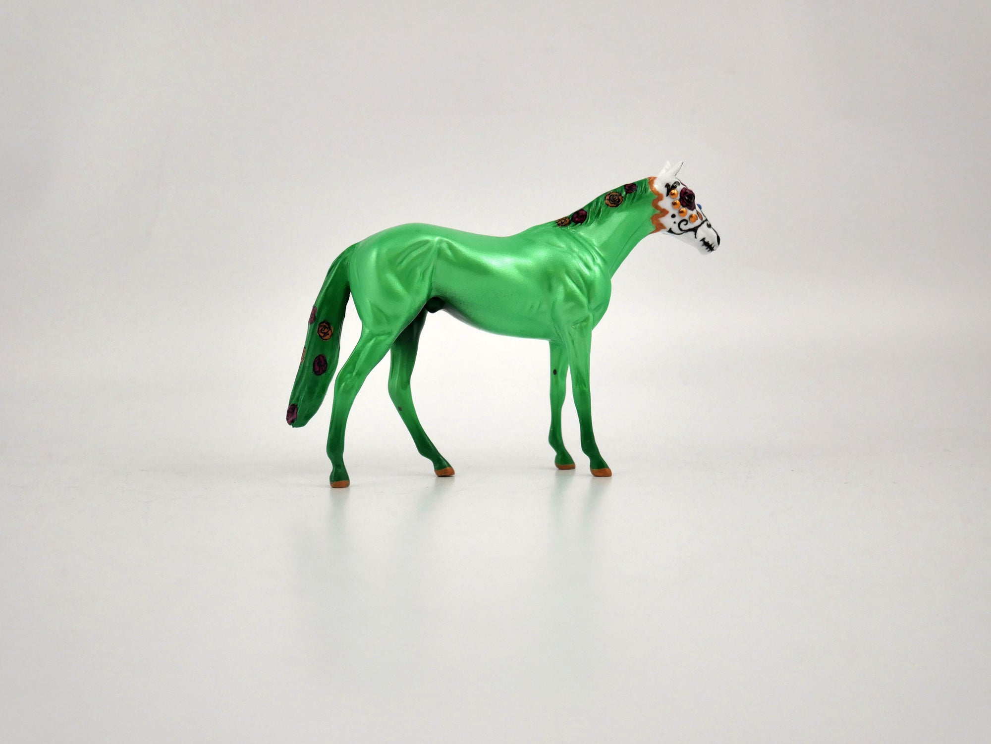 Quinto-OOAK Thoroughbred Chip Sugar Skull by Jas Fanning 11/20