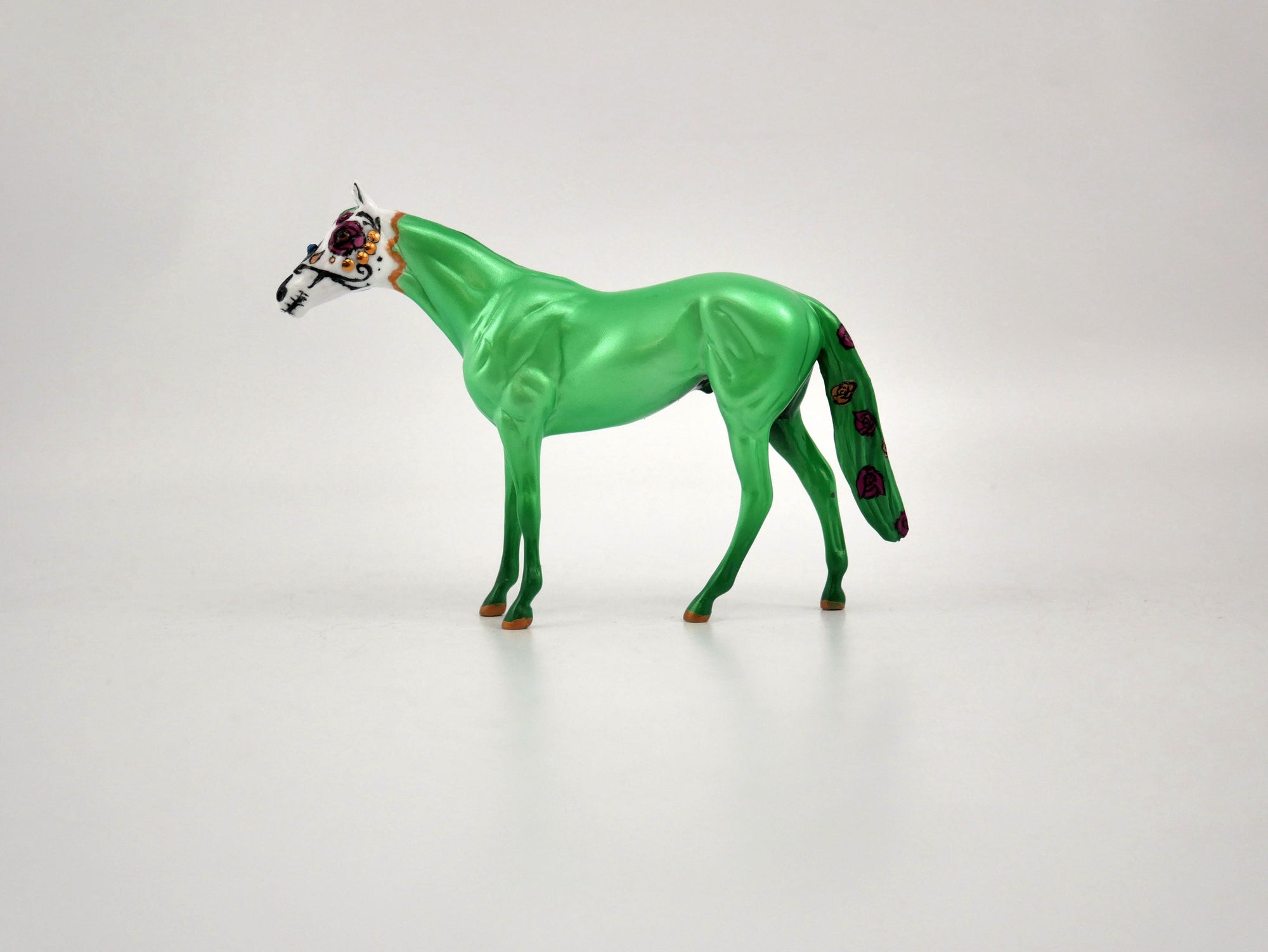 Quinto-OOAK Thoroughbred Chip Sugar Skull by Jas Fanning 11/20