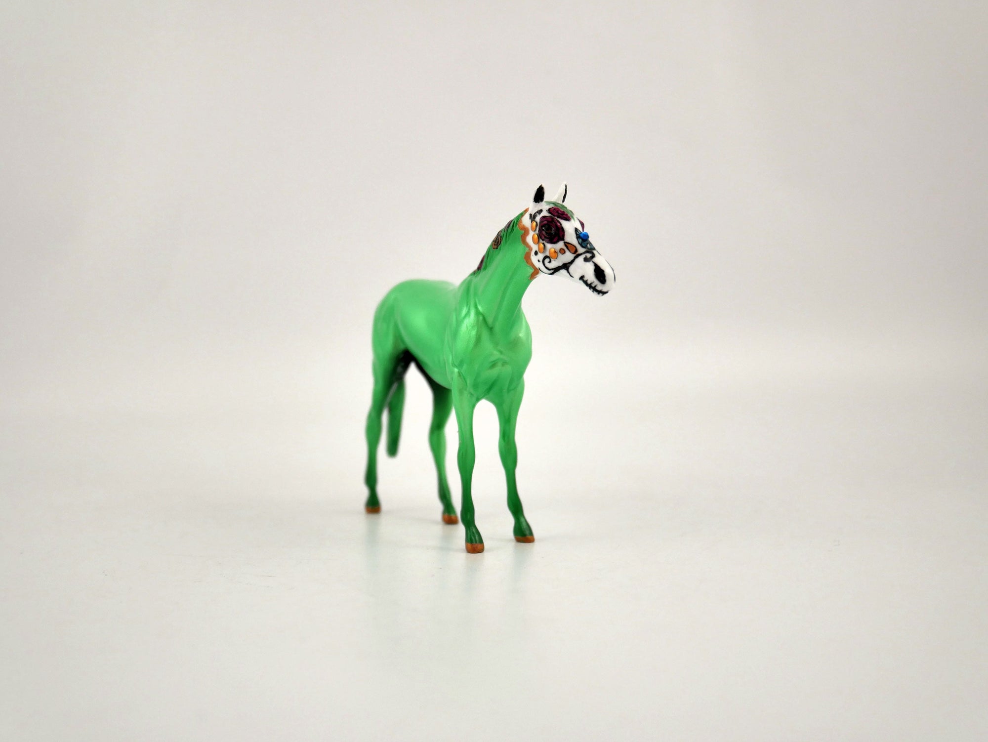 Quinto-OOAK Thoroughbred Chip Sugar Skull by Jas Fanning 11/20