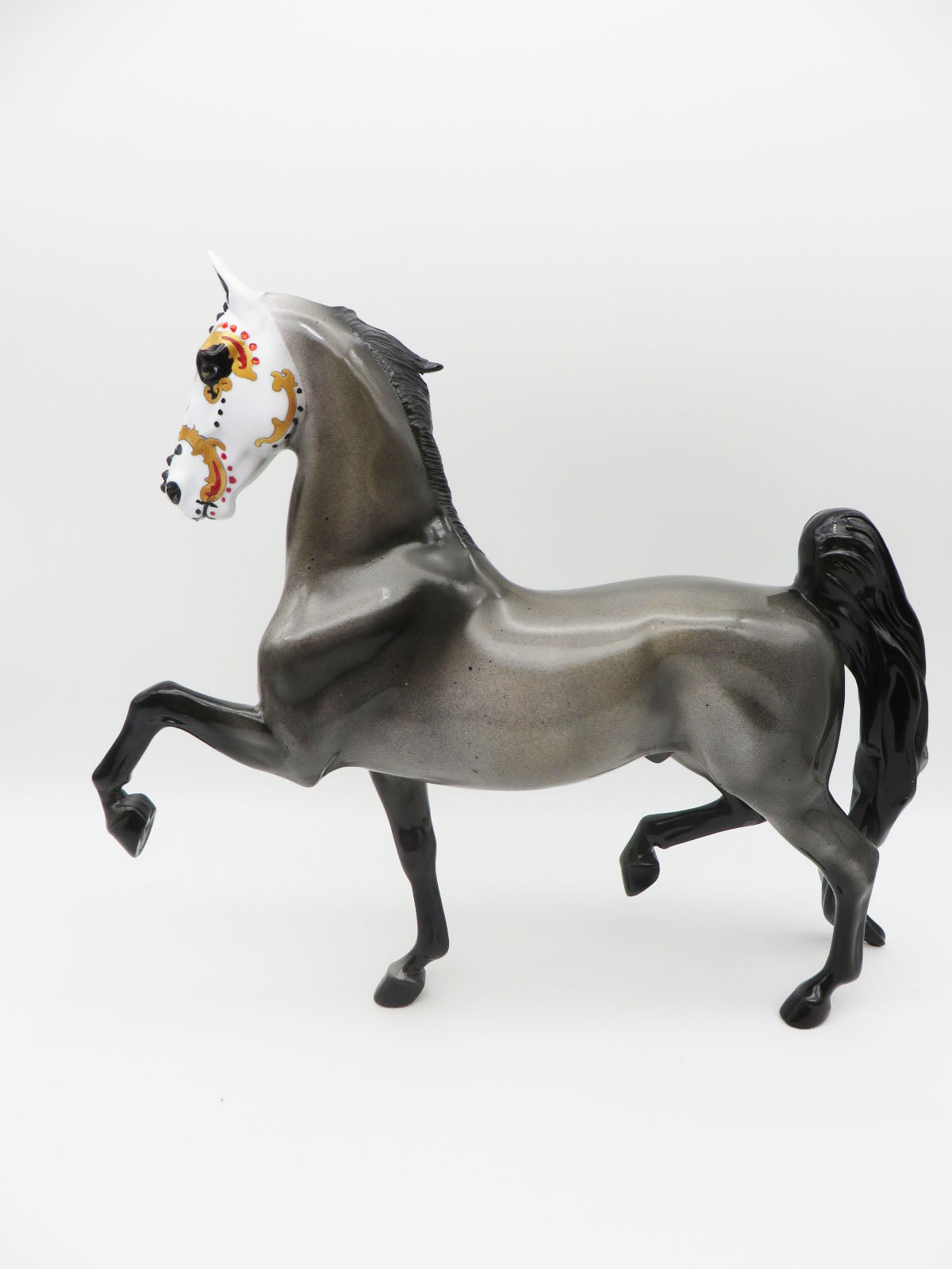 Regal El Mole - OOAK Sugar Skull Saddlebred Horse By Dawn Quick