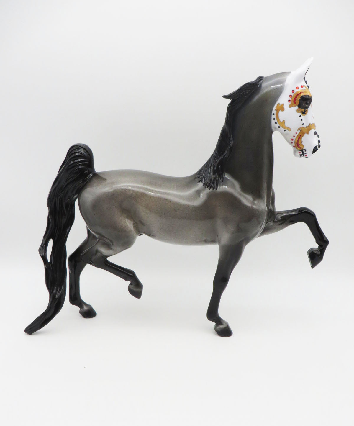 Regal El Mole - OOAK Sugar Skull Saddlebred Horse By Dawn Quick