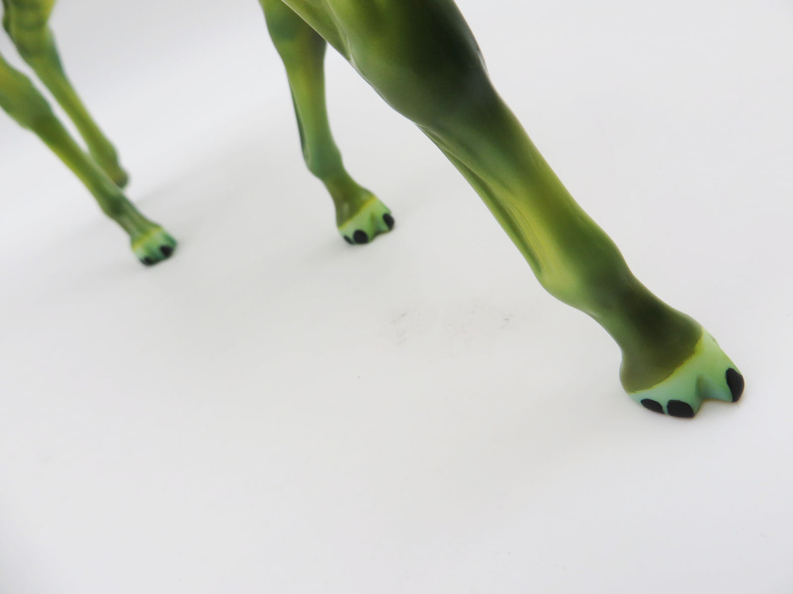 Roswell - OOAK - BEST OFFER - Custom Green Alien Mule Painted by Julie Keim - MM22