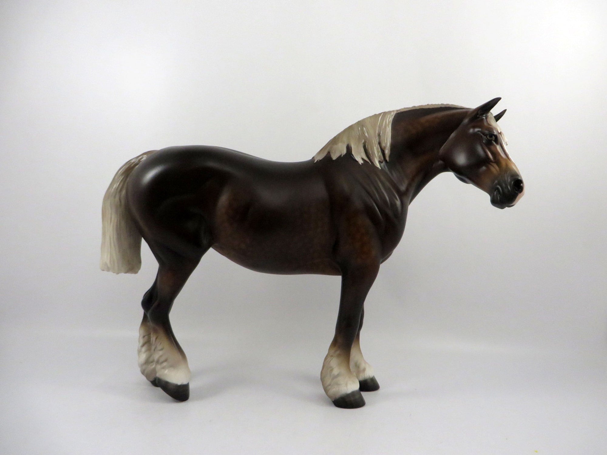Radiance-OOAK Liver Chestnut Heavy Draft Mare Painted by Sheryl Leisure 3/5/21