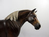 Radiance-OOAK Liver Chestnut Heavy Draft Mare Painted by Sheryl Leisure 3/5/21