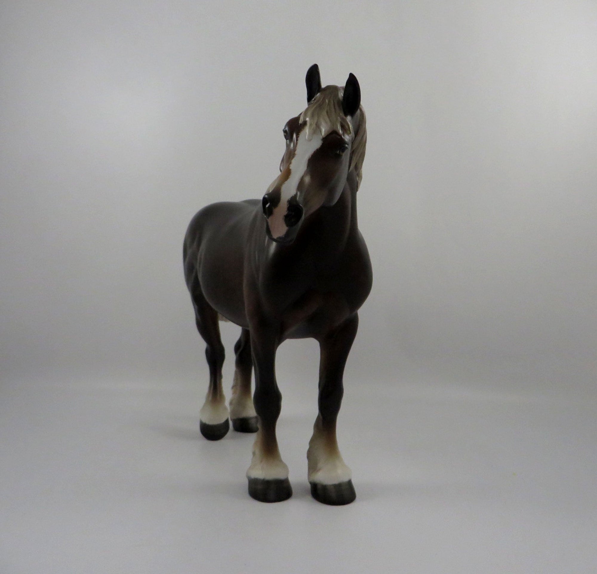 Radiance-OOAK Liver Chestnut Heavy Draft Mare Painted by Sheryl Leisure 3/5/21