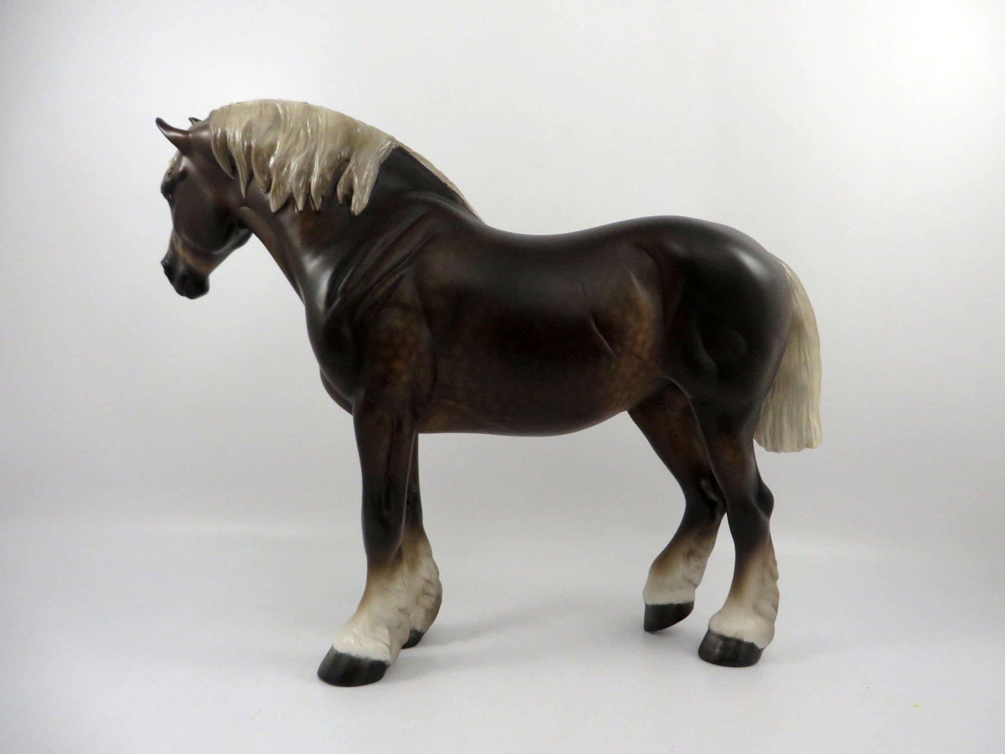 Radiance-OOAK Liver Chestnut Heavy Draft Mare Painted by Sheryl Leisure 3/5/21