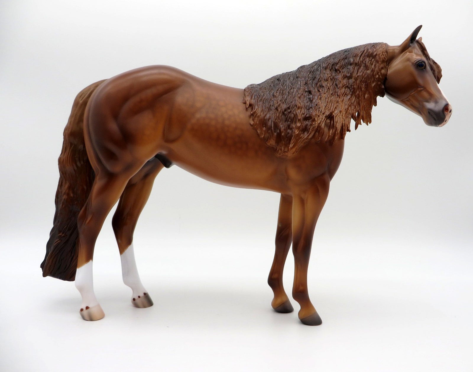 Rainier-OOAK Dapple Chestnut ISH Painted By Caroline Boydston 6/22/21