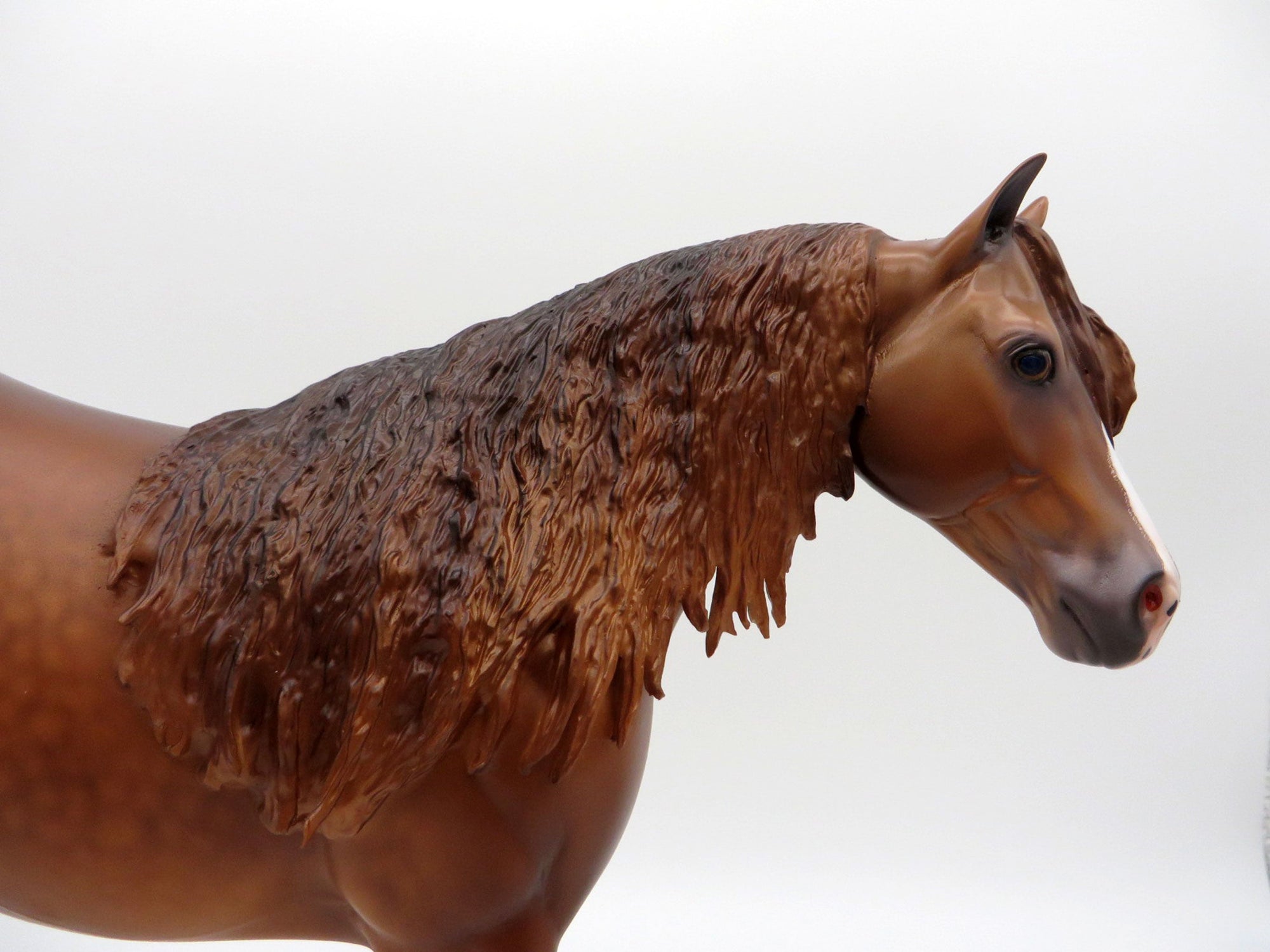 Rainier-OOAK Dapple Chestnut ISH Painted By Caroline Boydston 6/22/21