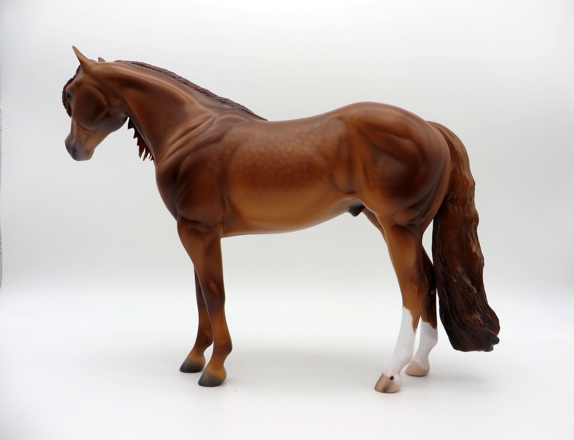 Rainier-OOAK Dapple Chestnut ISH Painted By Caroline Boydston 6/22/21