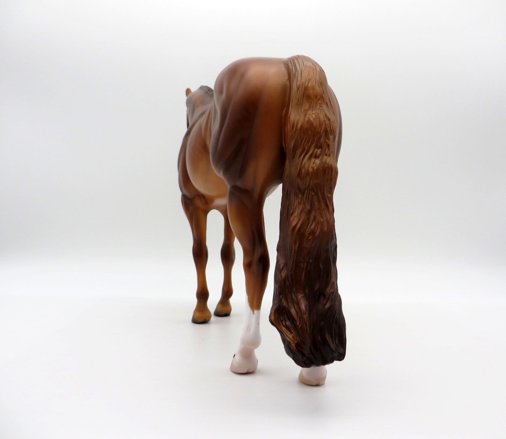 Rainier-OOAK Dapple Chestnut ISH Painted By Caroline Boydston 6/22/21