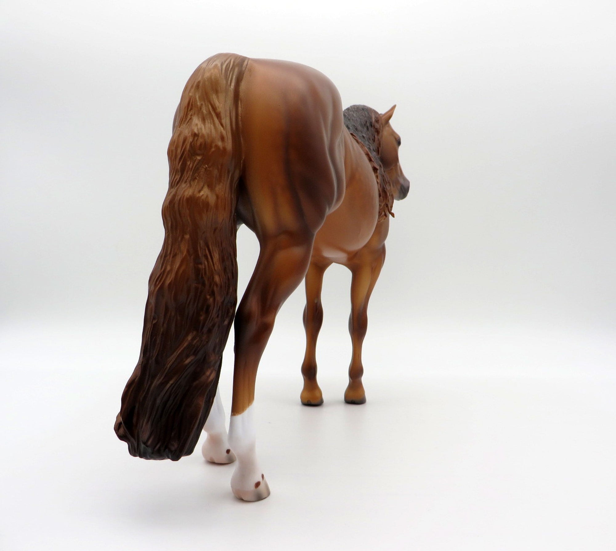 Rainier-OOAK Dapple Chestnut ISH Painted By Caroline Boydston 6/22/21