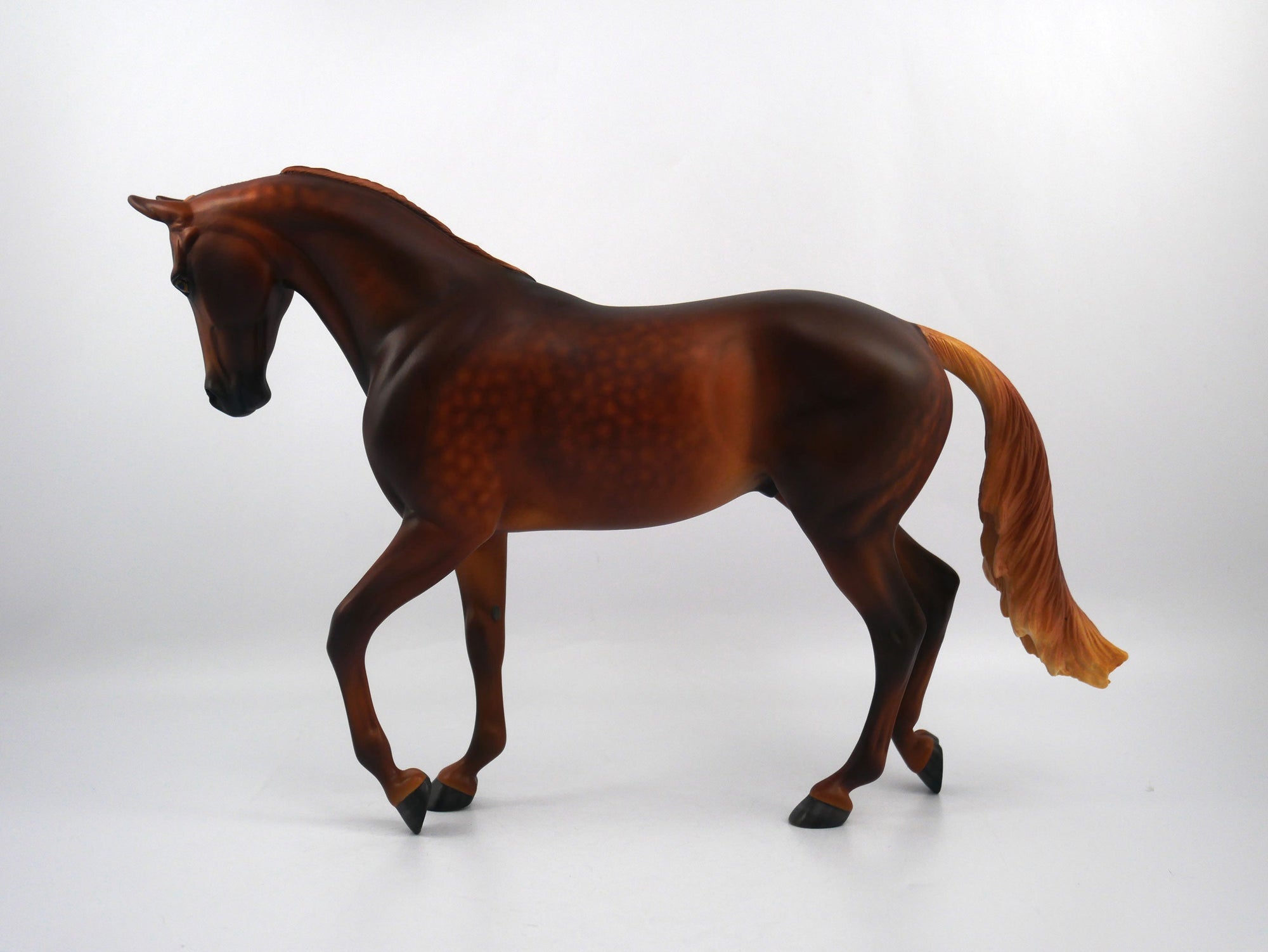 Ralph the Mouth-OOAK Dapple Chestnut Thoroughbred Painted by Sheryl Leisure 1/20