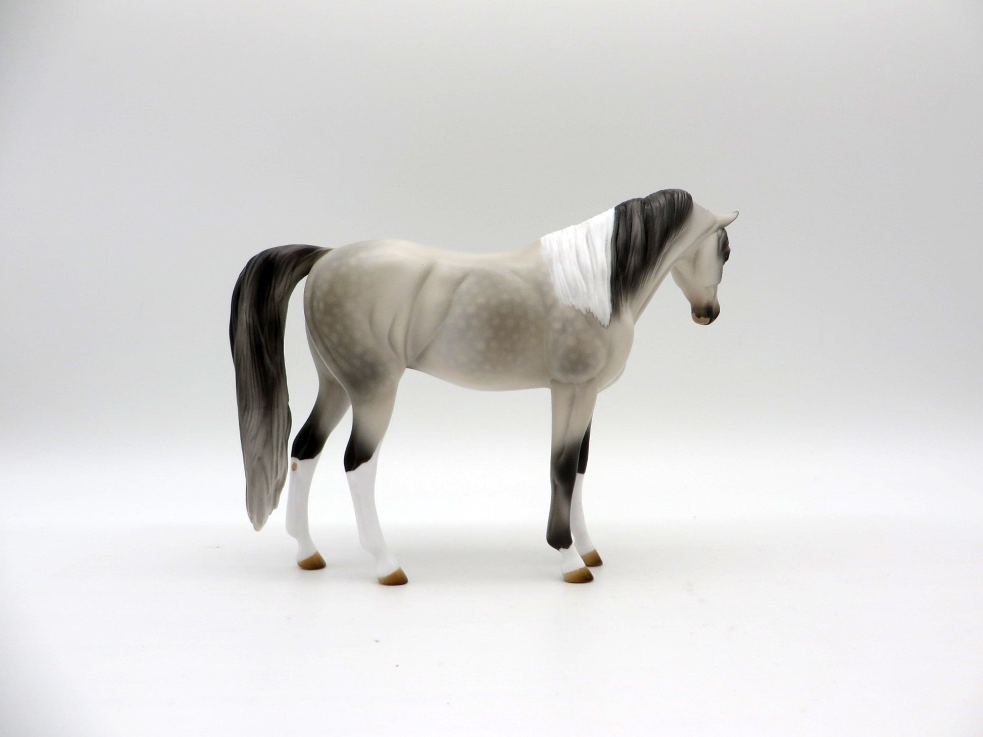 Rand-OOAK Bloody Shoulder Pebbles Arabian Mare Painted By Audrey Dixon EQ 21