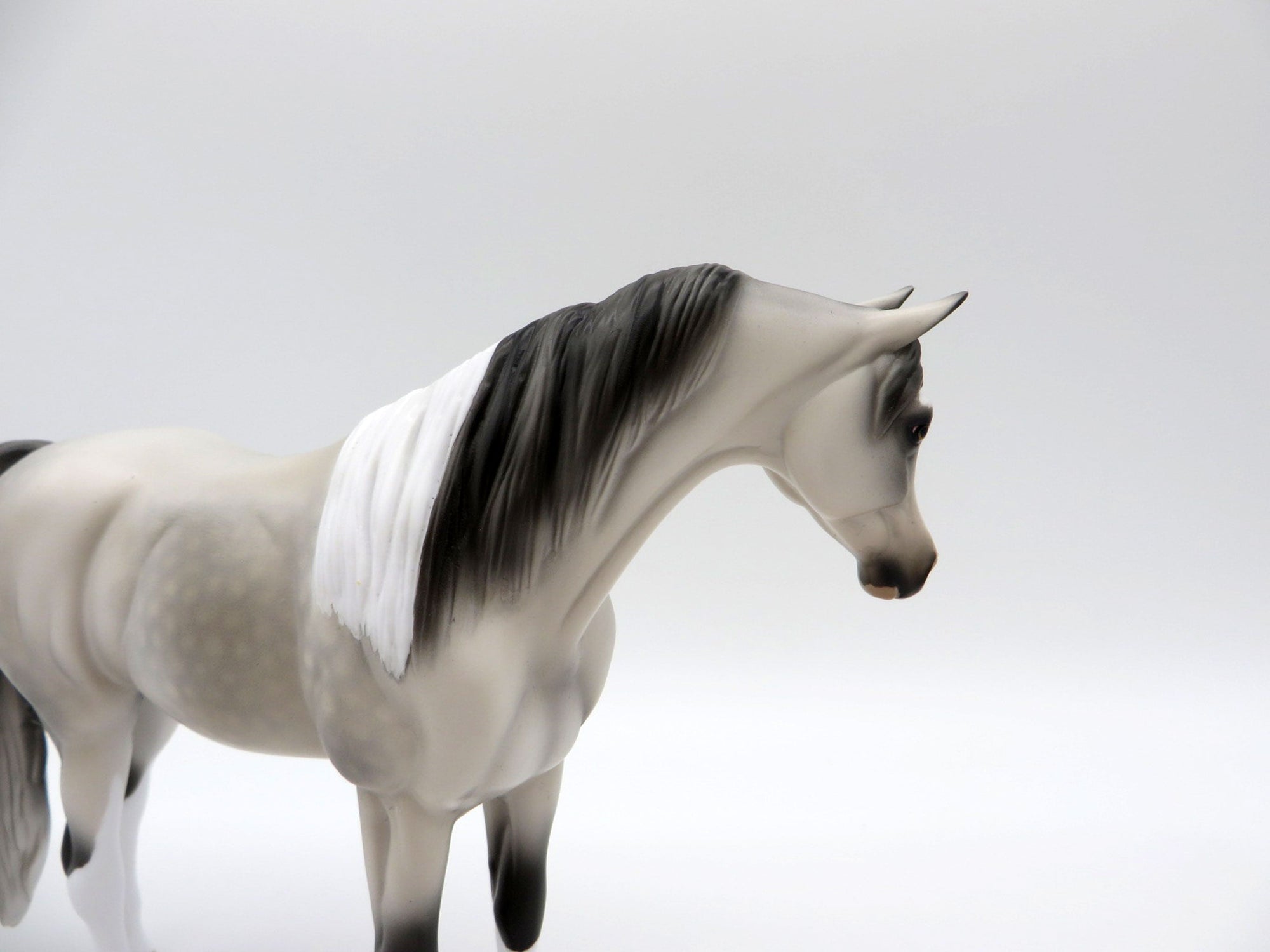 Rand-OOAK Bloody Shoulder Pebbles Arabian Mare Painted By Audrey Dixon EQ 21