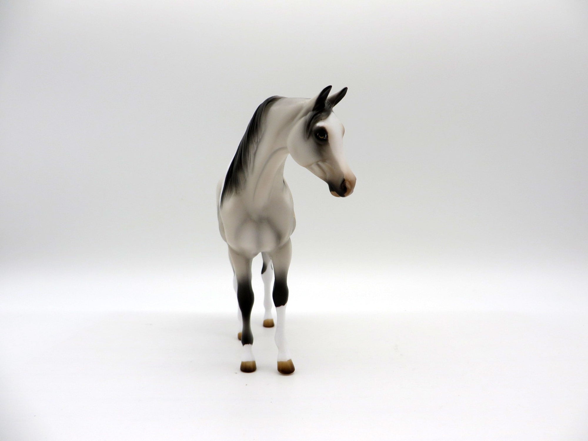 Rand-OOAK Bloody Shoulder Pebbles Arabian Mare Painted By Audrey Dixon EQ 21