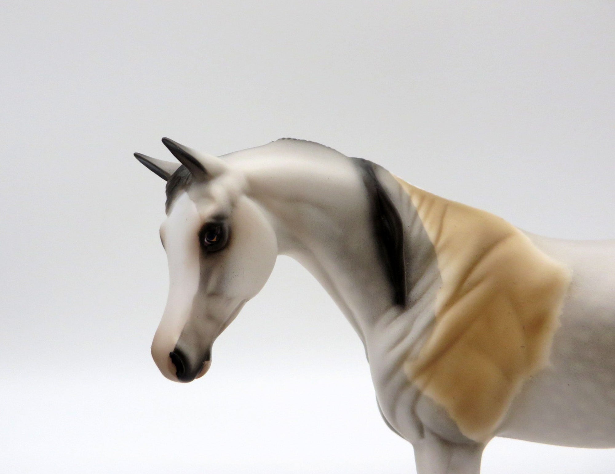 Rand-OOAK Bloody Shoulder Pebbles Arabian Mare Painted By Audrey Dixon EQ 21