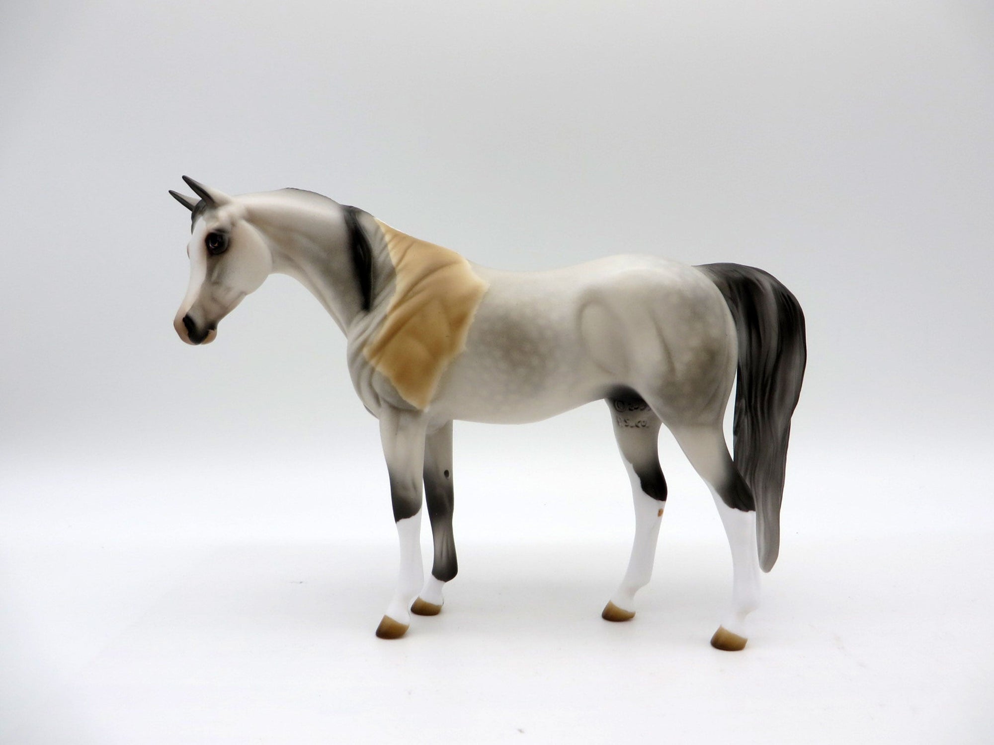 Rand-OOAK Bloody Shoulder Pebbles Arabian Mare Painted By Audrey Dixon EQ 21