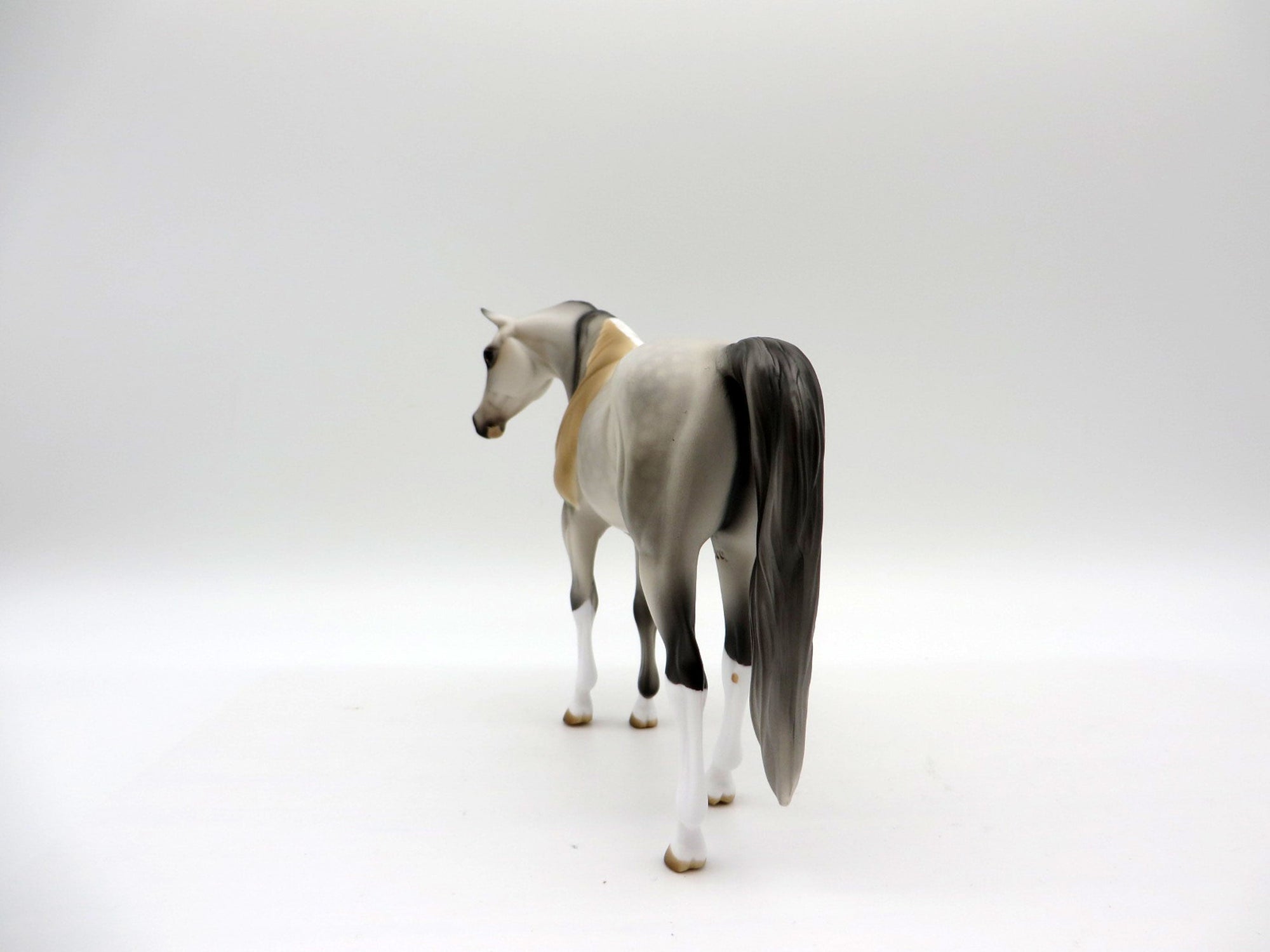 Rand-OOAK Bloody Shoulder Pebbles Arabian Mare Painted By Audrey Dixon EQ 21