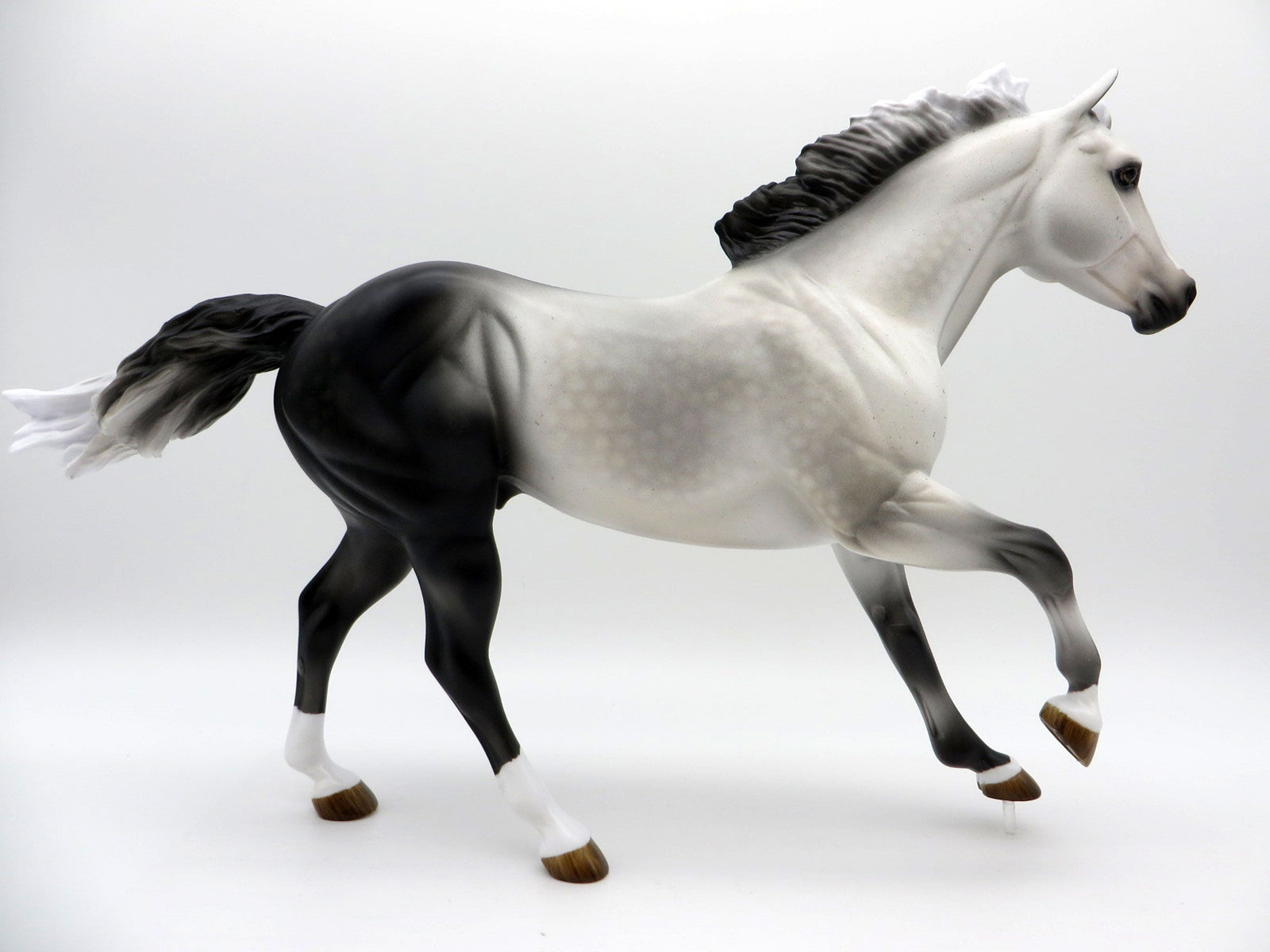 Rapheal-OOAK Dapple Grey Foundation Stock Horse Equilocity 2021 Painted by Audrey Dixon