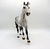 Rapheal-OOAK Dapple Grey Foundation Stock Horse Equilocity 2021 Painted by Audrey Dixon