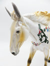 Ready, Set Glow! - OOAK - Christmas Decorator Mule - by Dawn Quick - CT22