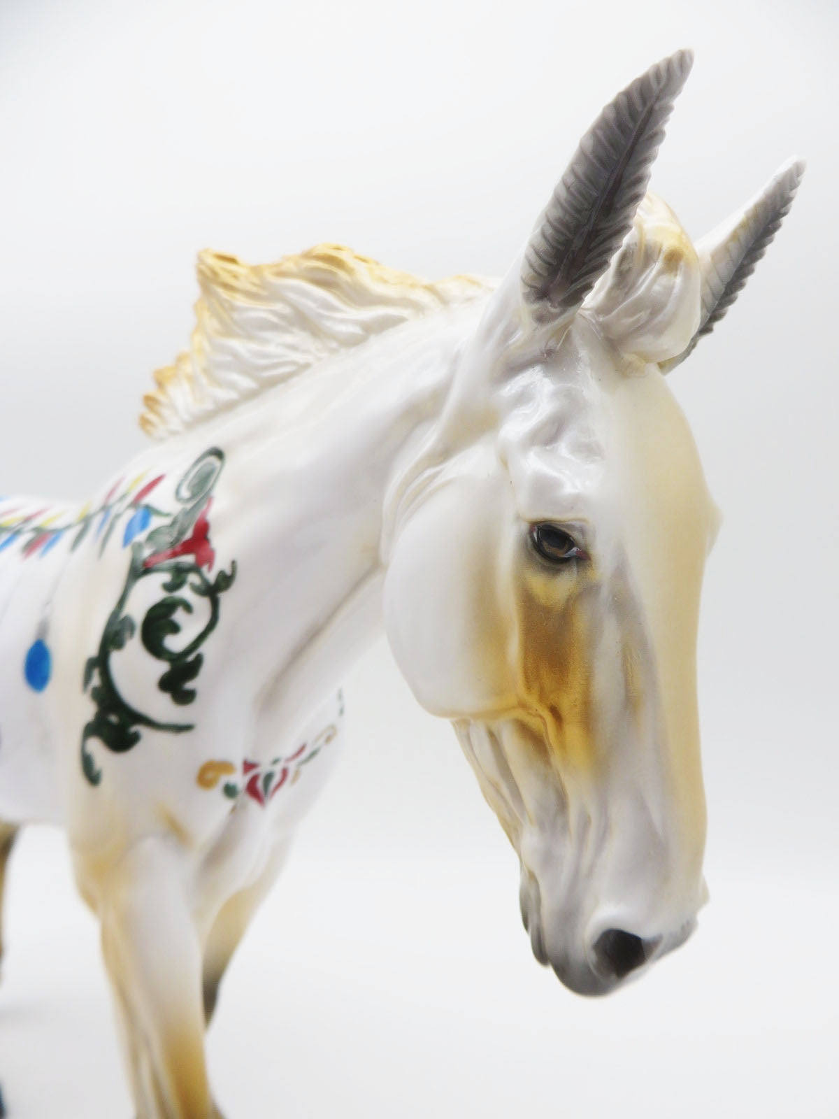 Ready, Set Glow! - OOAK - Christmas Decorator Mule - by Dawn Quick - CT22