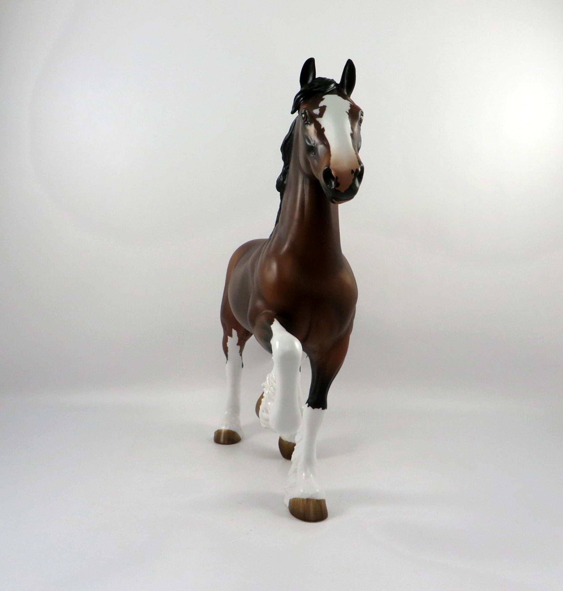 Red Eye Flight-LE-10 Dapple Bay Paint Trotting Draft by Audrey Dixon 3/12/21