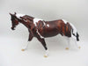 Red-OOAK Bay Pinto Running Stock Horse Painted by Dawn SHCF23