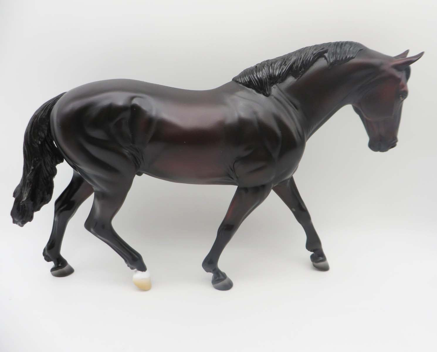 Red Outlaw - OOAK - Dark Blood Bay Irish Draught by Ashley Palmer - SHCF23