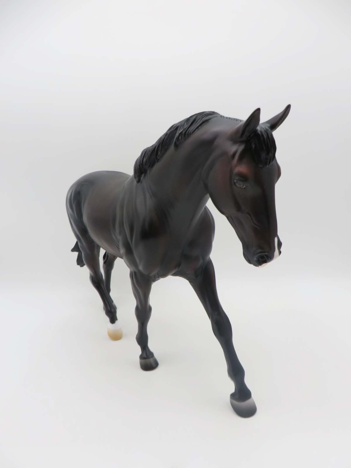 Red Outlaw - OOAK - Dark Blood Bay Irish Draught by Ashley Palmer - SHCF23