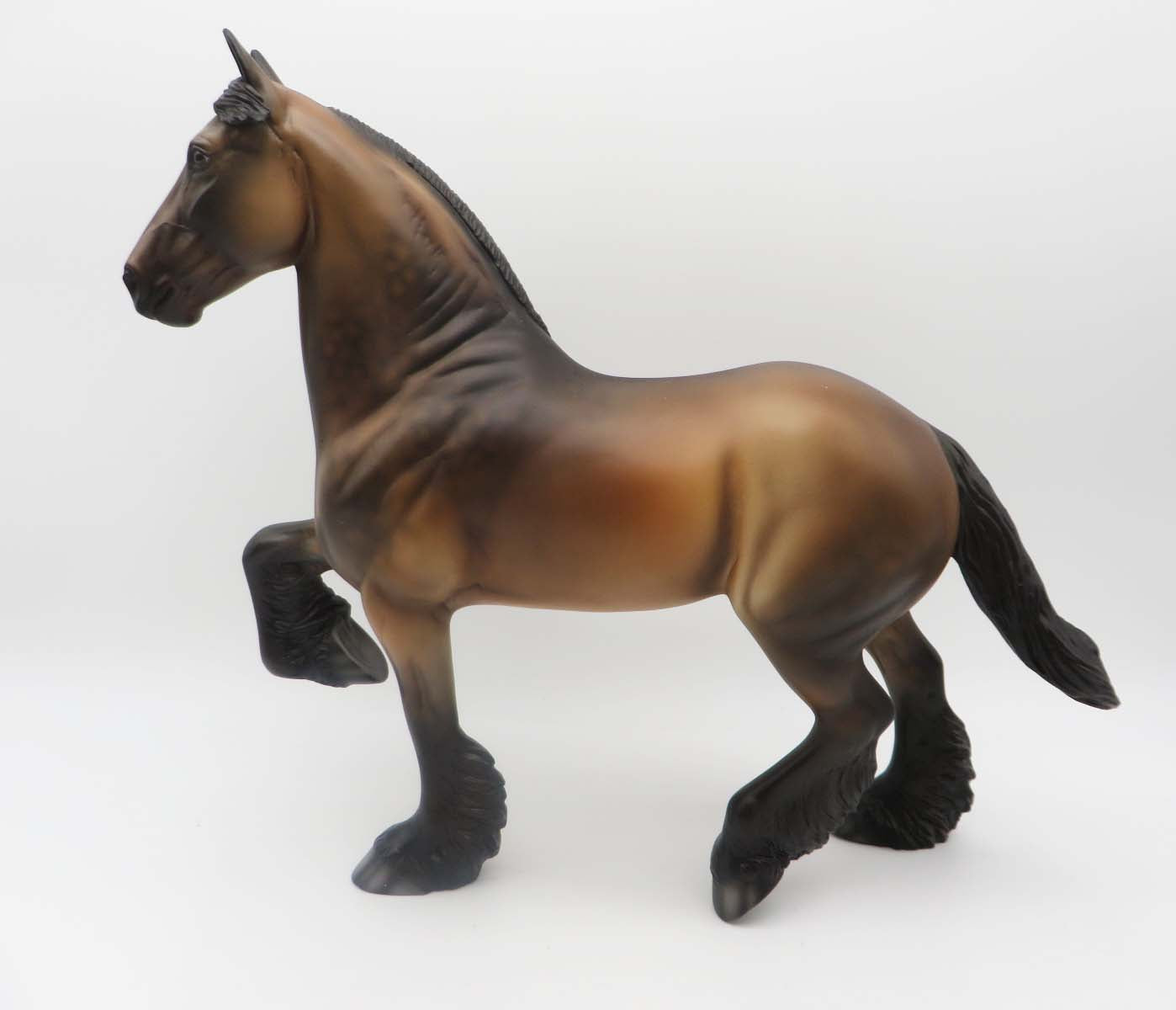 Redfield - OOAK - Sooty Buckskin Trotting Drafter By Jess Hamill - P&C 23