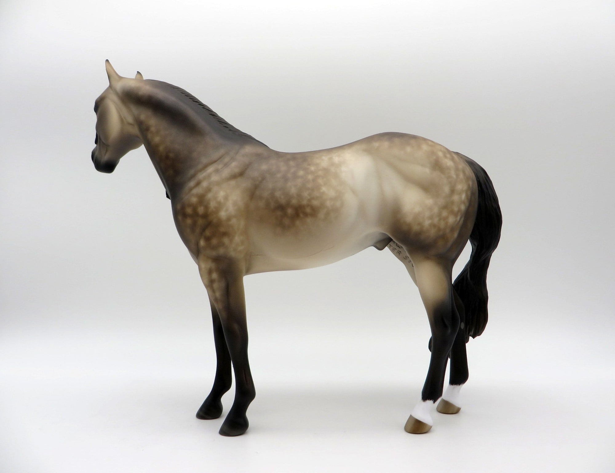 Reeses-OOAK Dapple Buckskin ISH Painted By Sheryl Leisure 6/14/21