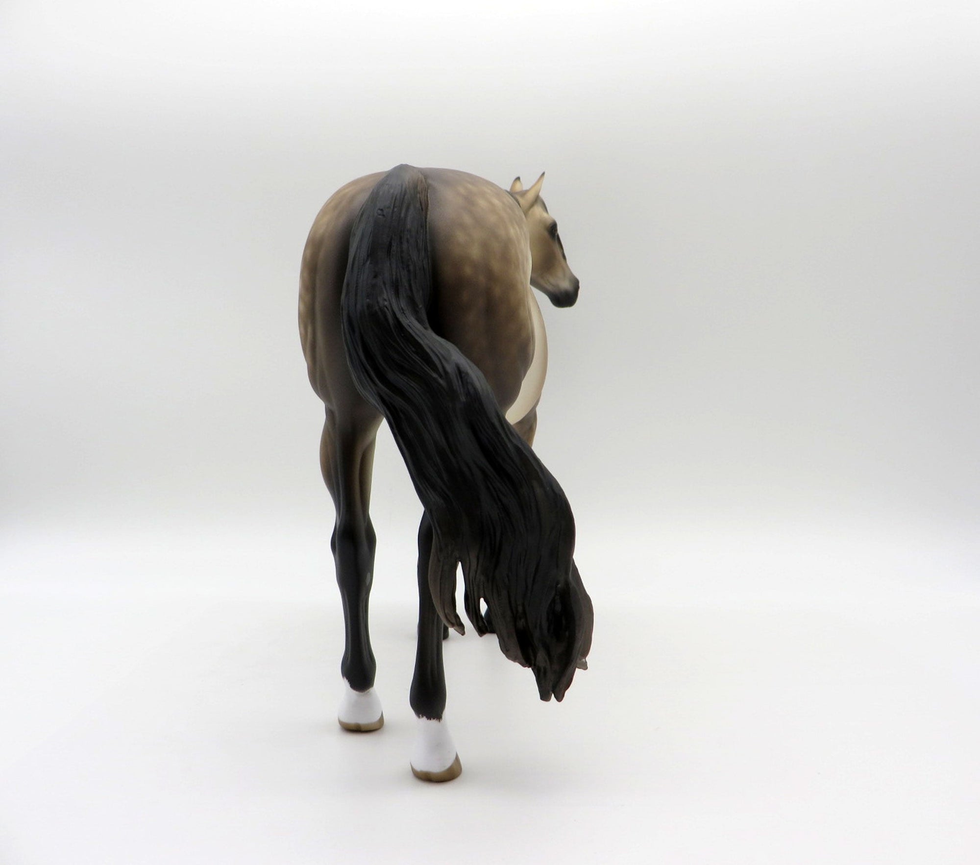 Reeses-OOAK Dapple Buckskin ISH Painted By Sheryl Leisure 6/14/21