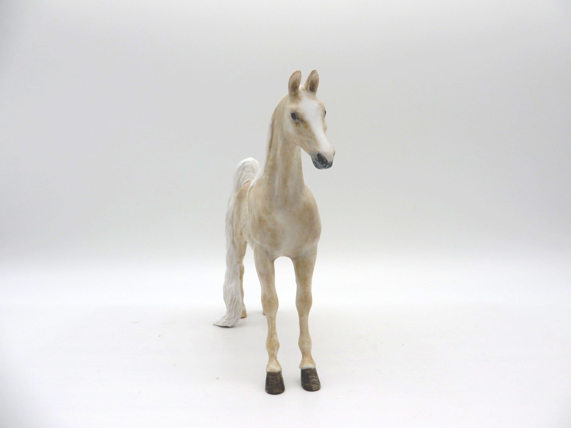 Regal Lady-OOAK Dapple Palomino Saddlebred Pebbles Painted By Andrea EQ 21