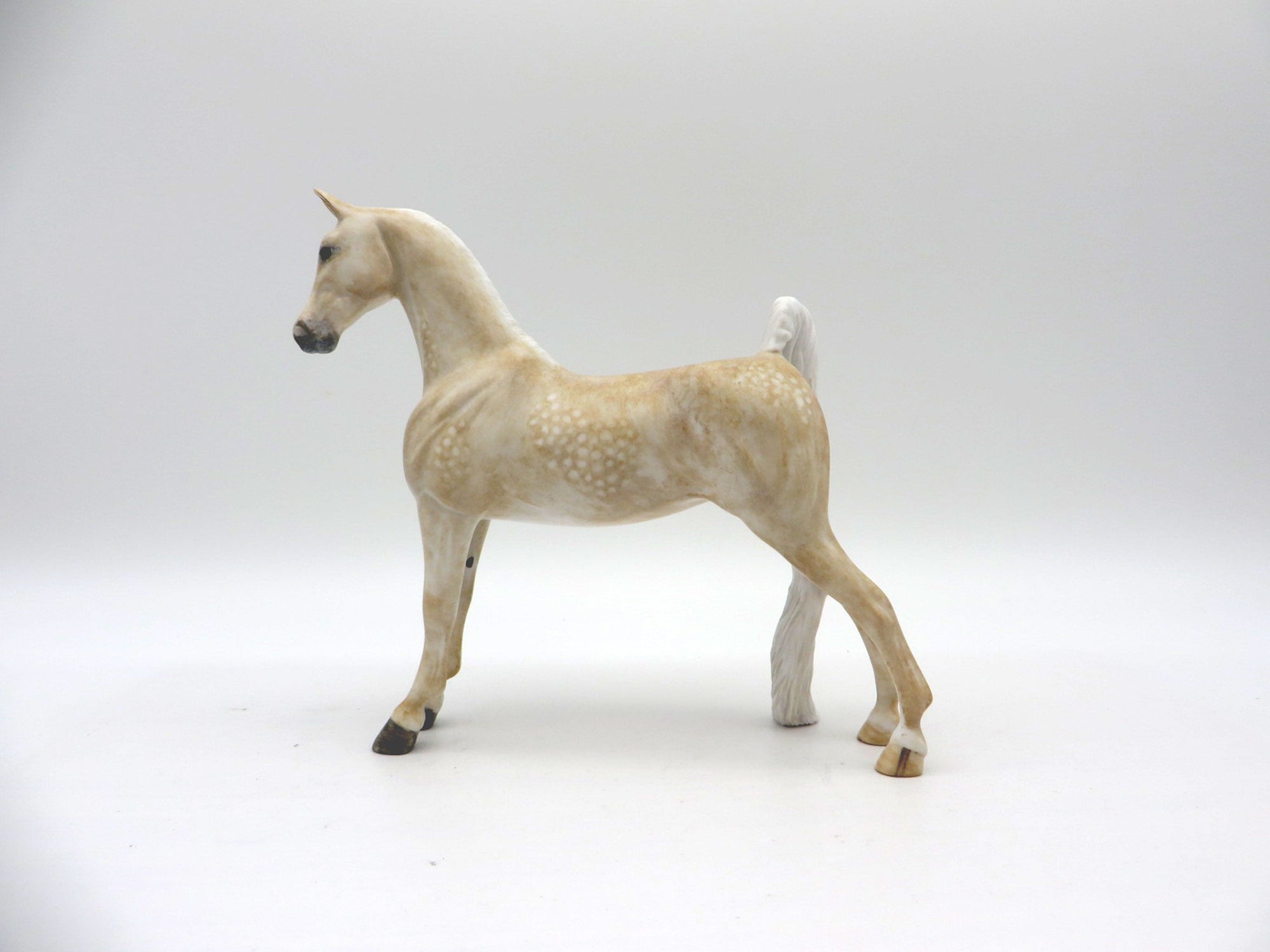 Regal Lady-OOAK Dapple Palomino Saddlebred Pebbles Painted By Andrea EQ 21