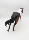 Rem Sleep - OOAK - Bay Pinto Running Stock Horse By Dawn Quick - SHCF23