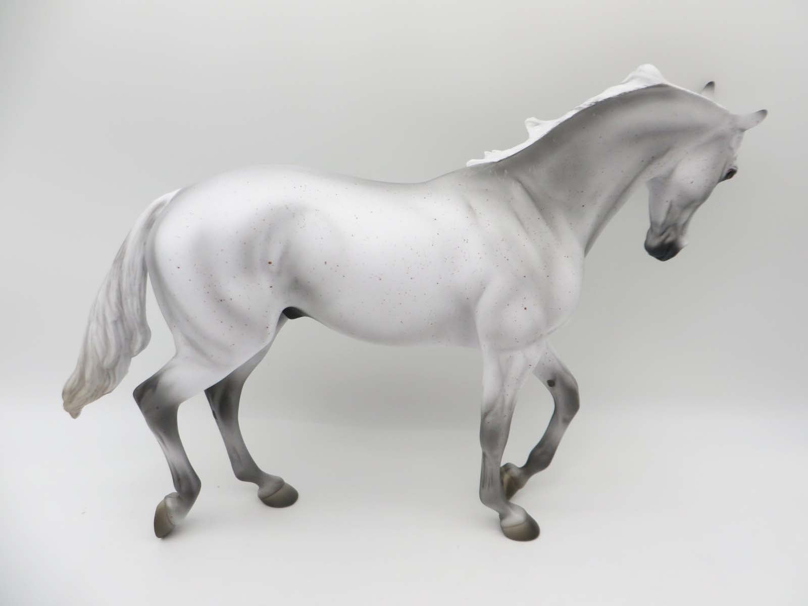 Remuda OOAK Fleabitten Grey Thoroughbred By Angela Marleau SHCF23