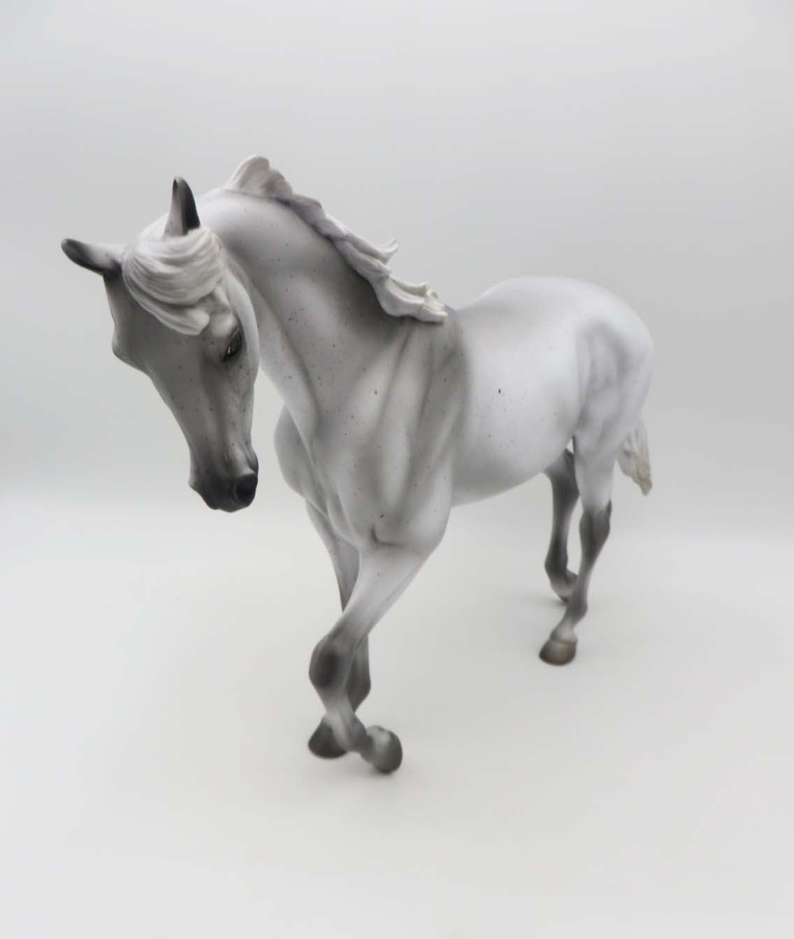Remuda OOAK Fleabitten Grey Thoroughbred By Angela Marleau SHCF23