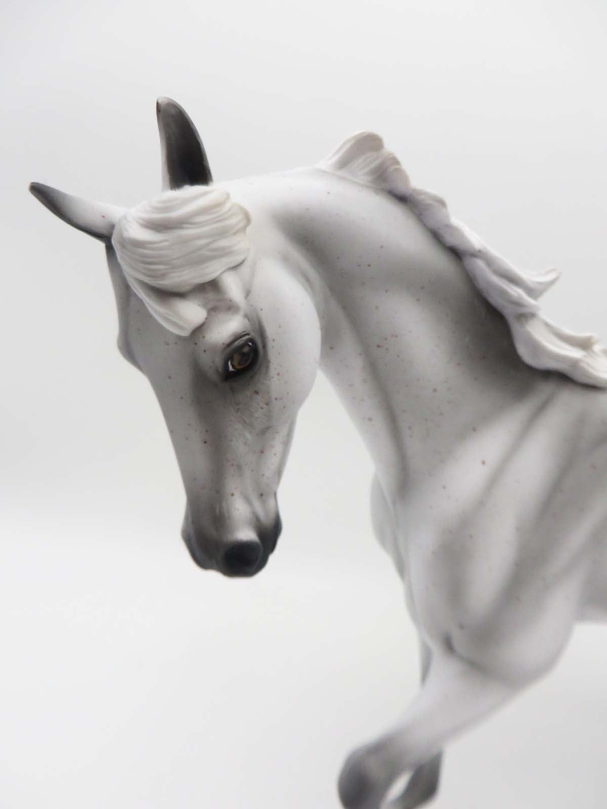 Remuda OOAK Fleabitten Grey Thoroughbred By Angela Marleau SHCF23